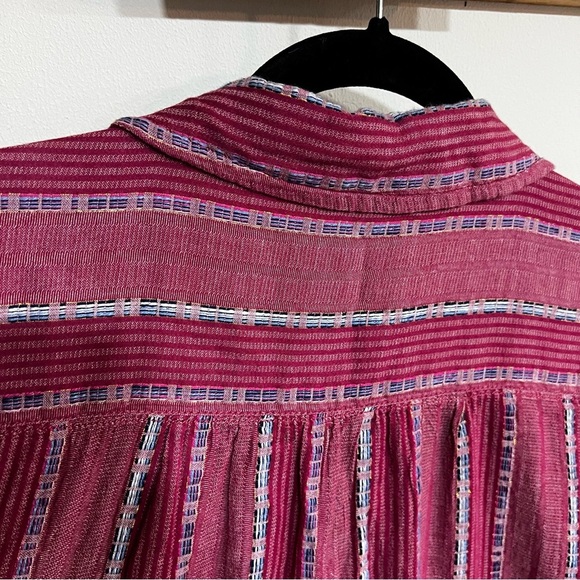 Pilcro x Anthropologie Bo Boyfriend Metallic Stripe Button Front Shirt - Picture 11 of 15